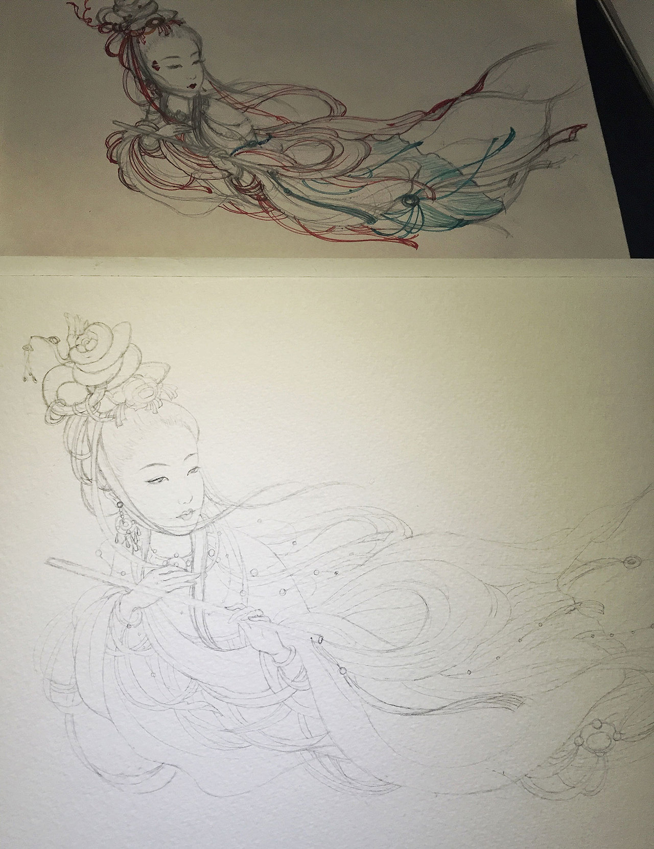 和草图来个合影