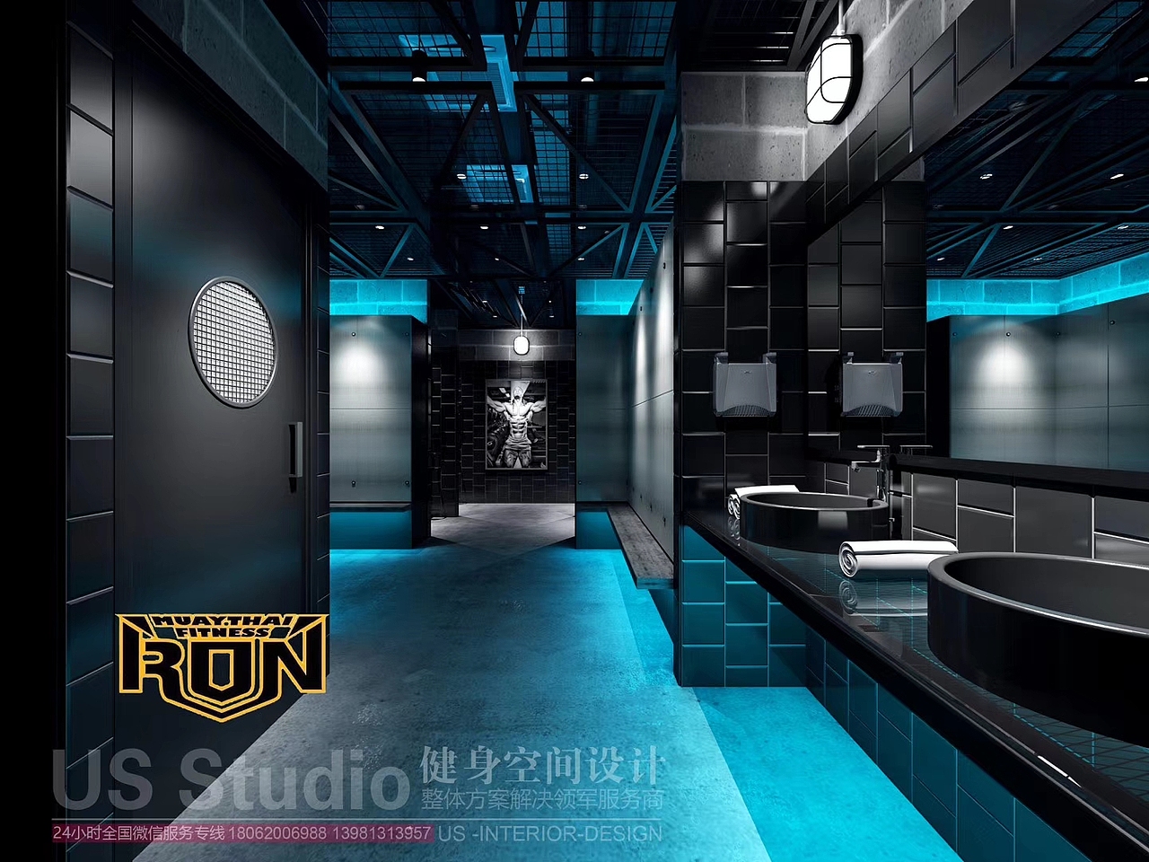 IRON泰拳馆设计（图ZMTEzMzM0Njk2） - 家装设计 - 站酷设计师HUGO坤原创素材 - 站酷ZCOOL