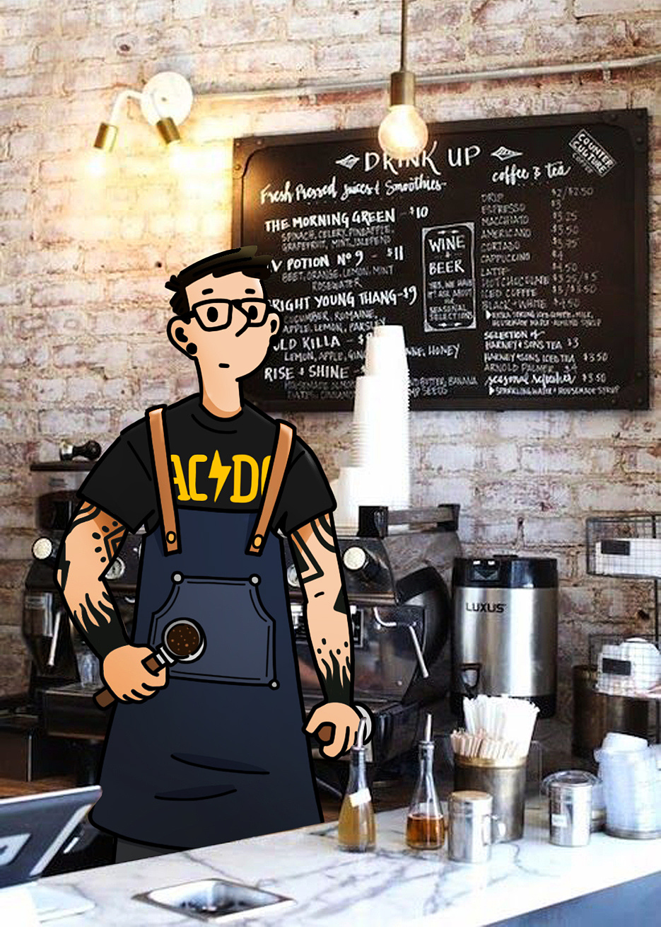 menswearbarista咖啡师