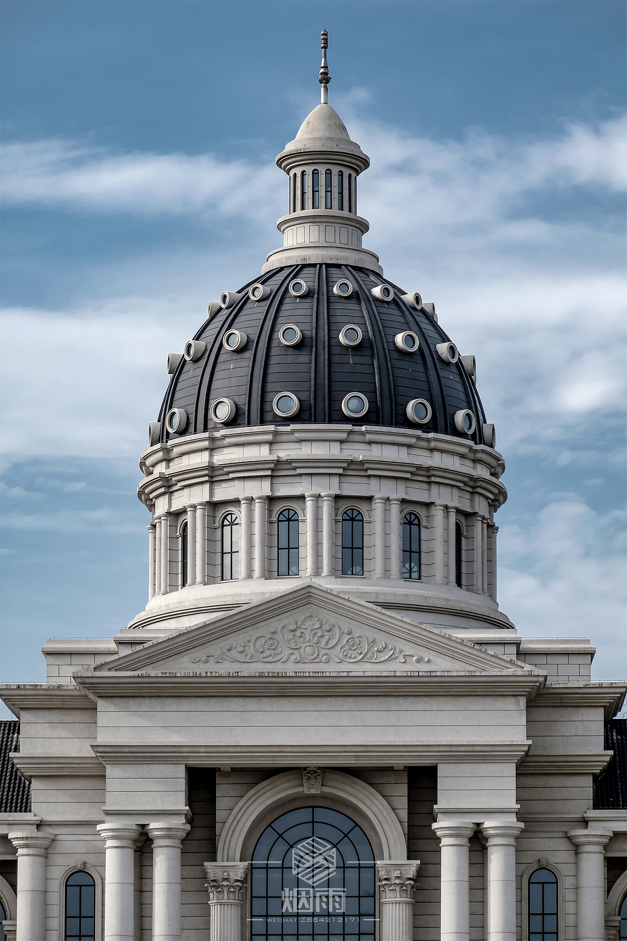 烟雨建筑摄影河南农业大学