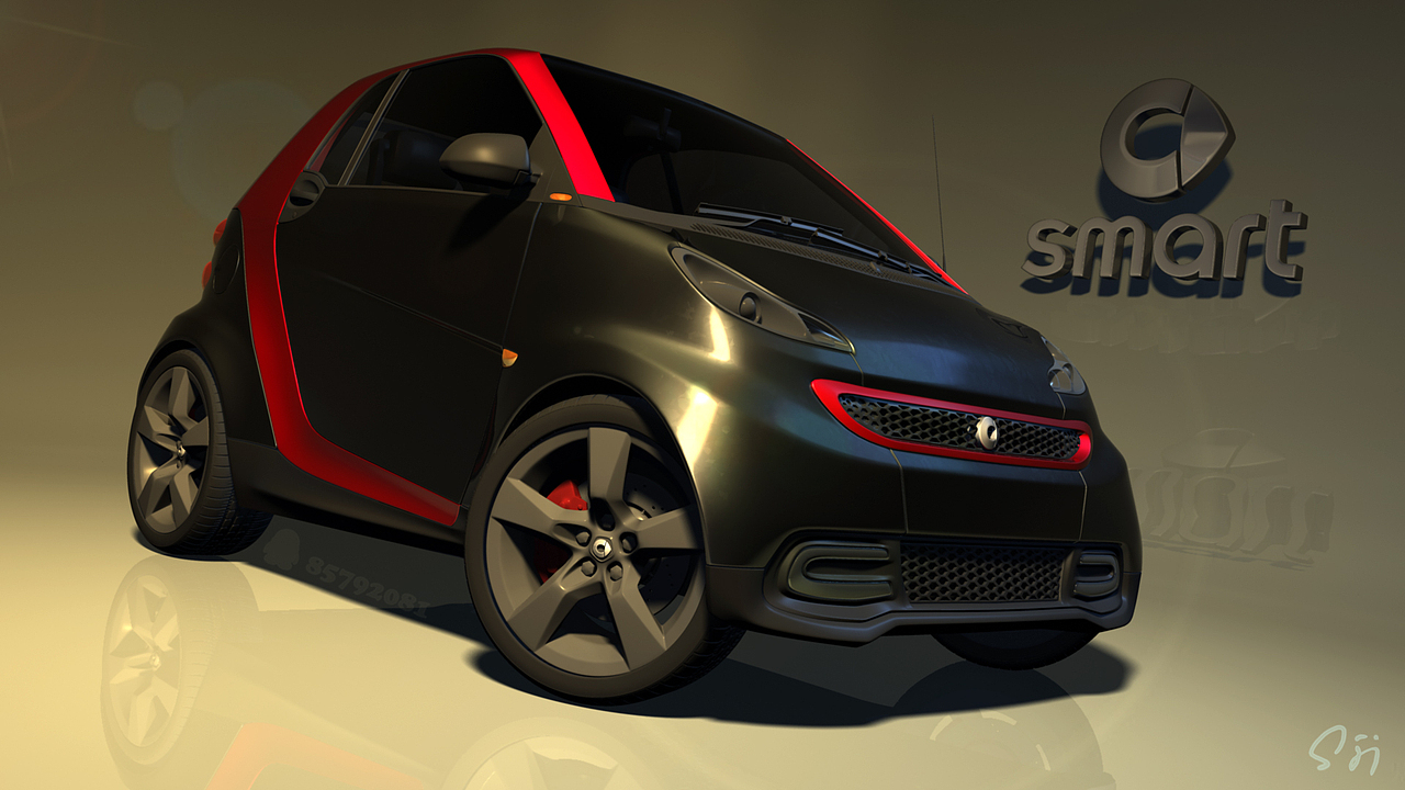 mercedes-benz smart fortwo（图ZODI2NTUwOA==） - 机械/交通 - 站酷设计师_海绵身上好多洞原创素材 - 站酷ZCOOL