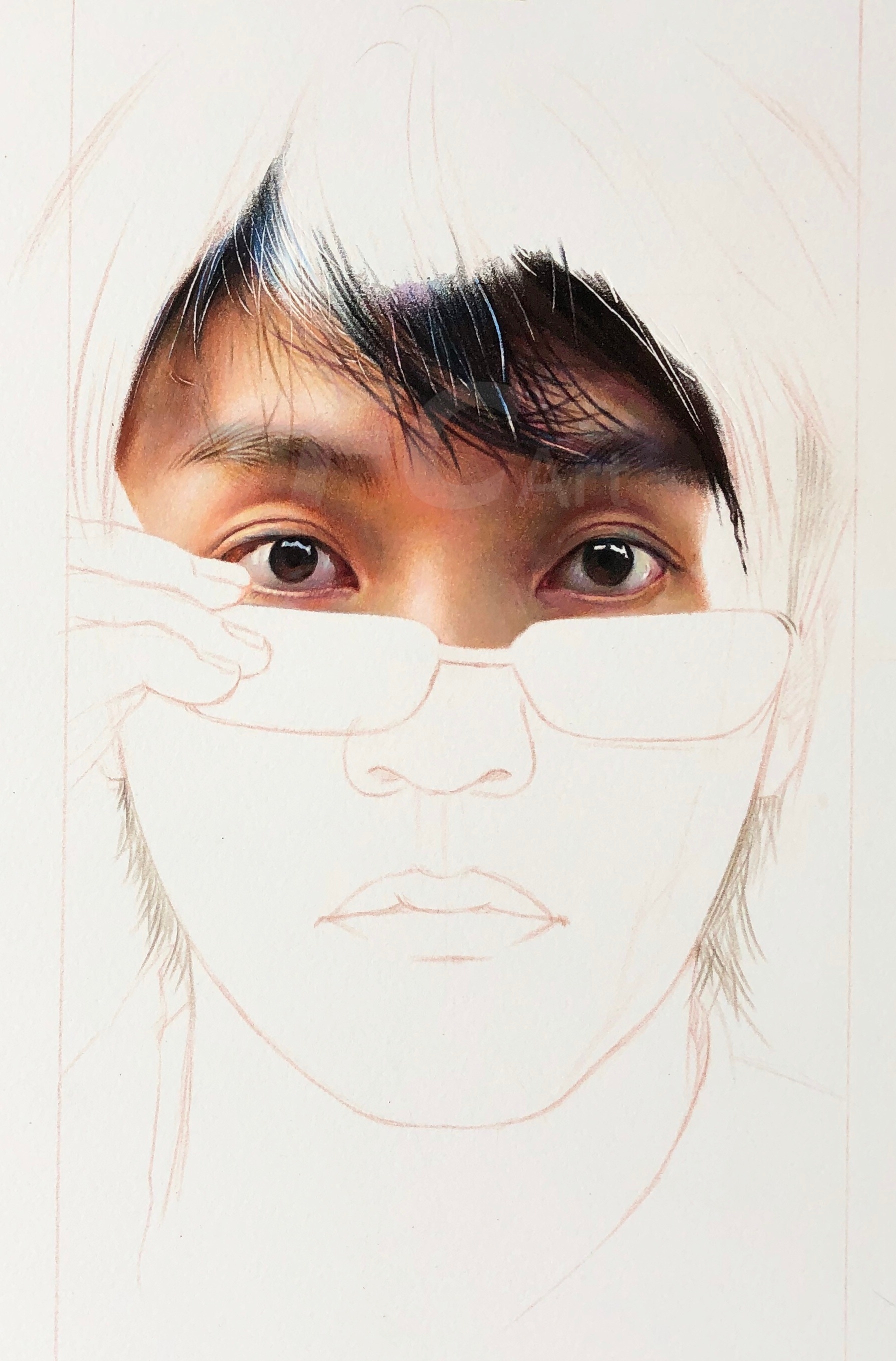 彩铅人物-周星驰