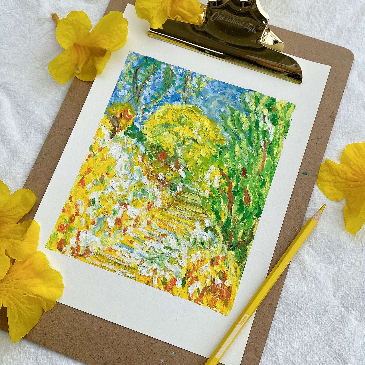 油画棒风景画🌸💕（图ZMjk2OTc0NTg4） - 绘画 - 站酷设计师猪瑶原创素材 - 站酷ZCOOL