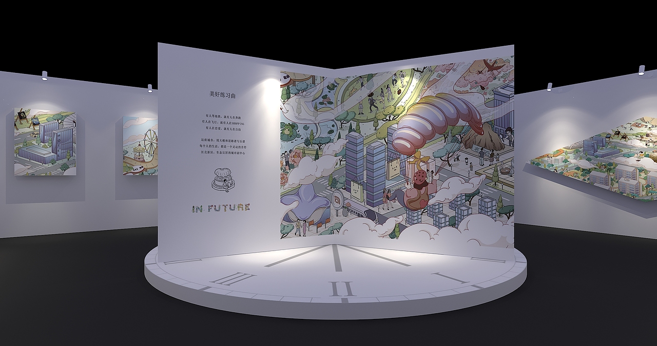 发布会里藏着一个画展（图ZMjU2MzI3MzMy） - 场景 - 站酷设计师小小小云之原创素材 - 站酷ZCOOL