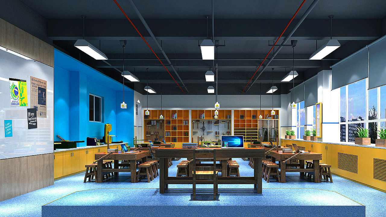 济南外国语学校创客空间设计-太歌装饰设计