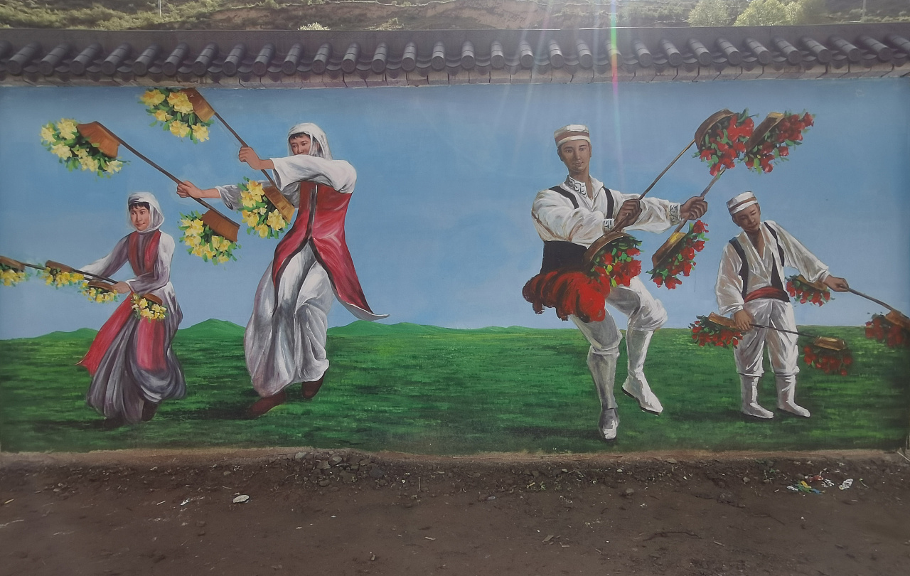 新农村文化墙,农村壁画,农村墙绘,乡村墙绘,文化墙