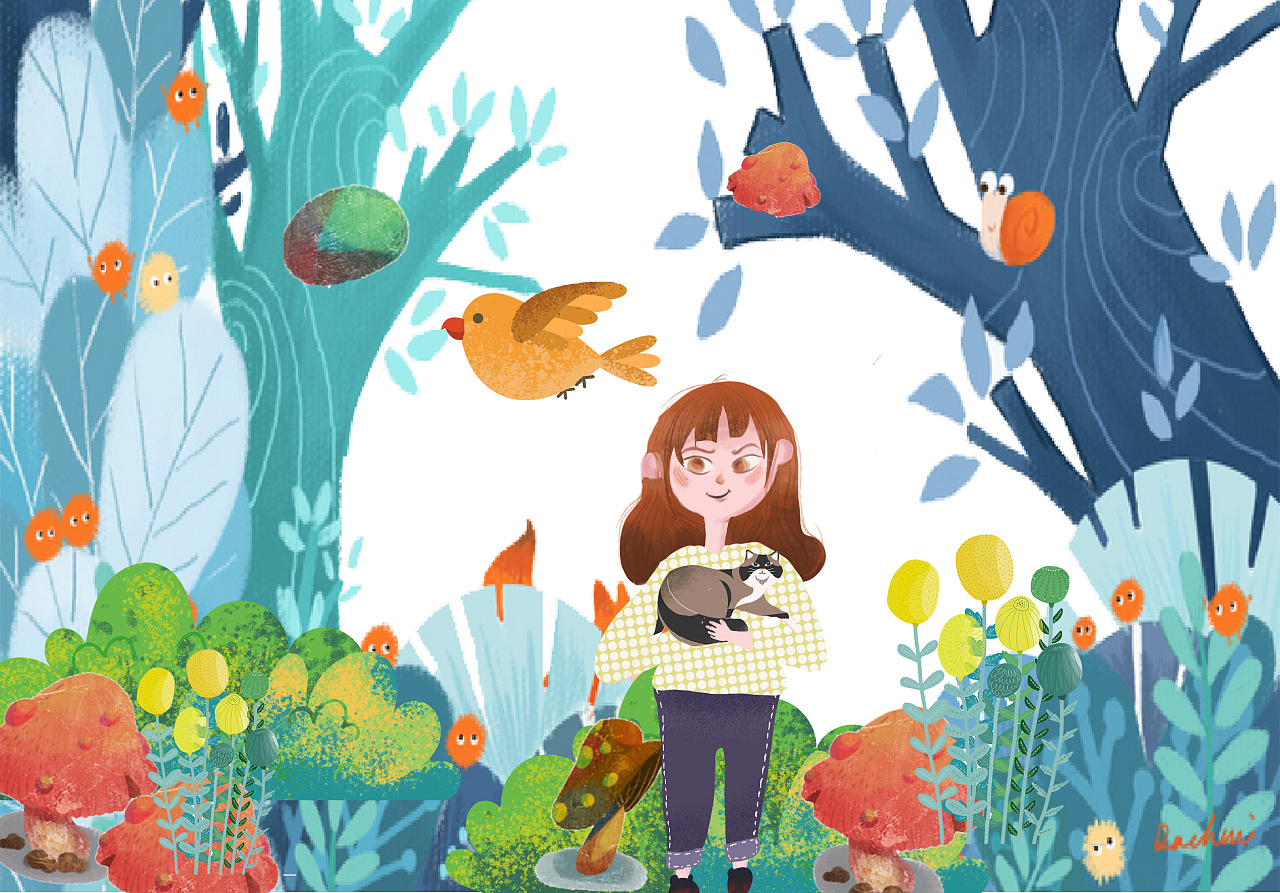 森林探险|插画|绘本|吉奥娜娜子 - 原创作品 - 站酷 (zcool)