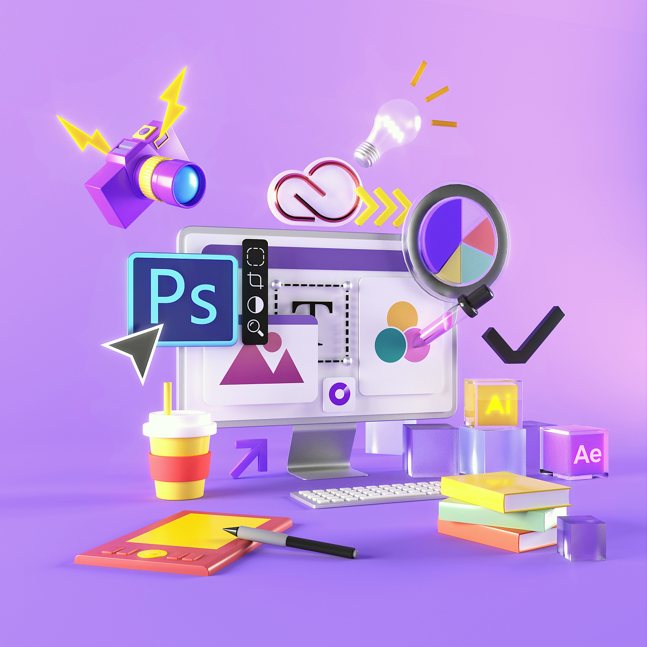 《风格化练习》|三维|场景|象素狗_原创作品-站酷(zcool)