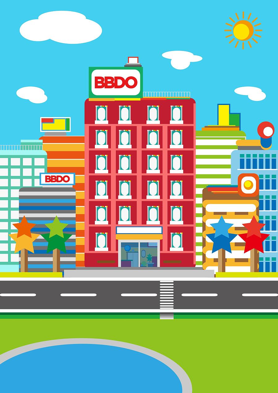 ai习作《bbdo高楼》|插画习作|插画|biloker - 原创设计作品 - 站酷