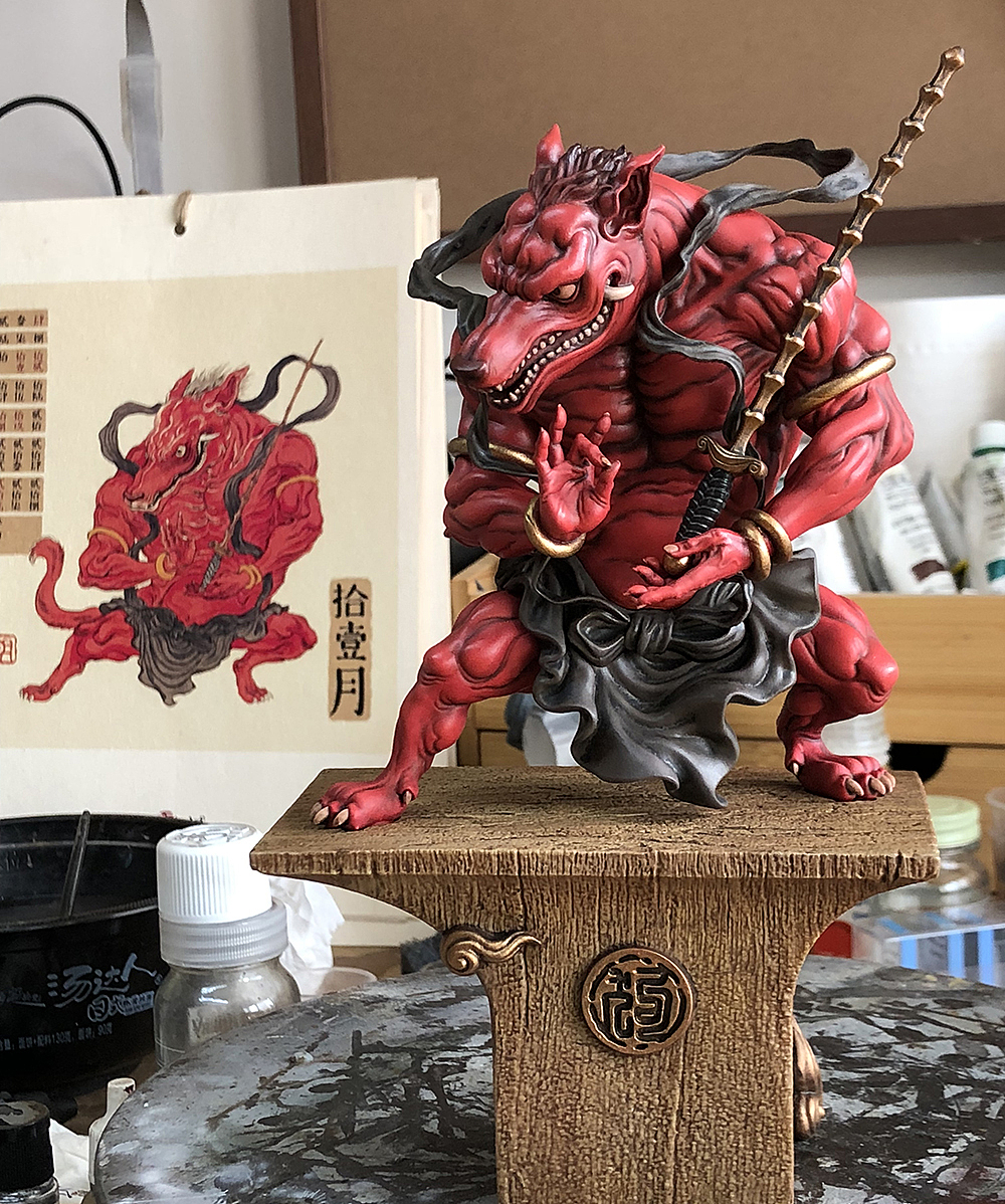 MP Studio & 明子 十二神兽系列作品《摆尾忠勇仙》(图ZMTA1NjU4NTIw) - 手办/模玩 - 站酷设计师避世伯爵原创素材 - 站酷ZCOOL