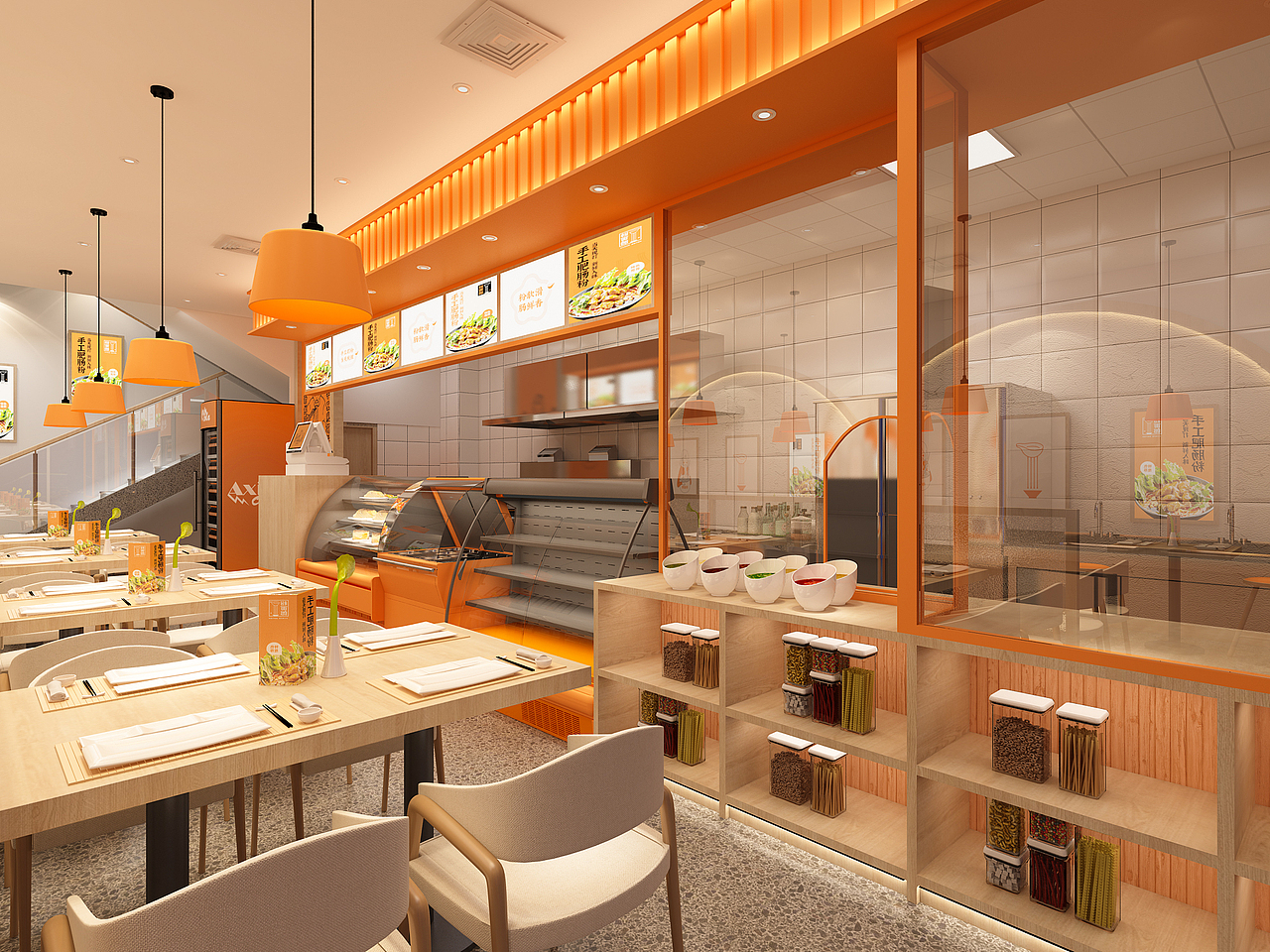 粉面郎店面装饰设计