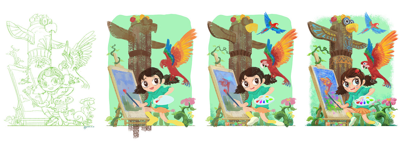 小画王-动物盒子美术馆（图ZMTU2OTcwNzEy） - 商业插画 - 站酷设计师shanashan8b原创素材 - 站酷ZCOOL