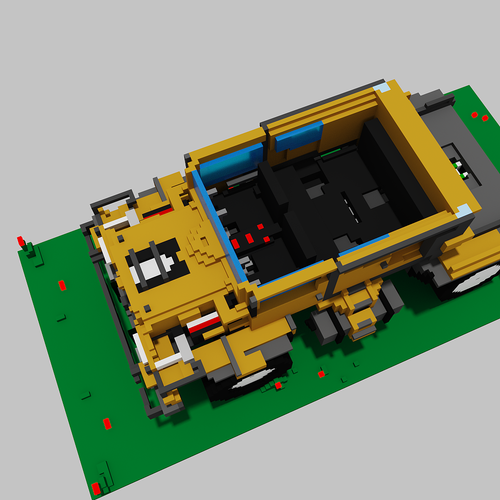 MagicaVoxel--卡车头（图ZMzQwNzg3MjI0） - 动画/影视 - 站酷设计师Maxyang1900原创素材 - 站酷ZCOOL