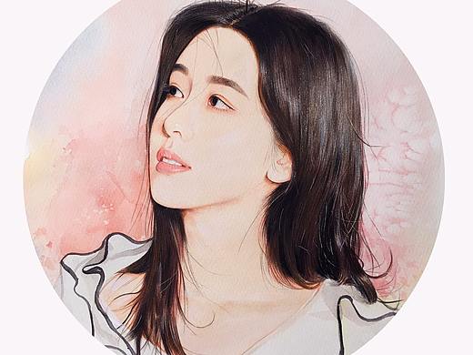水彩彩铅混合技法人物