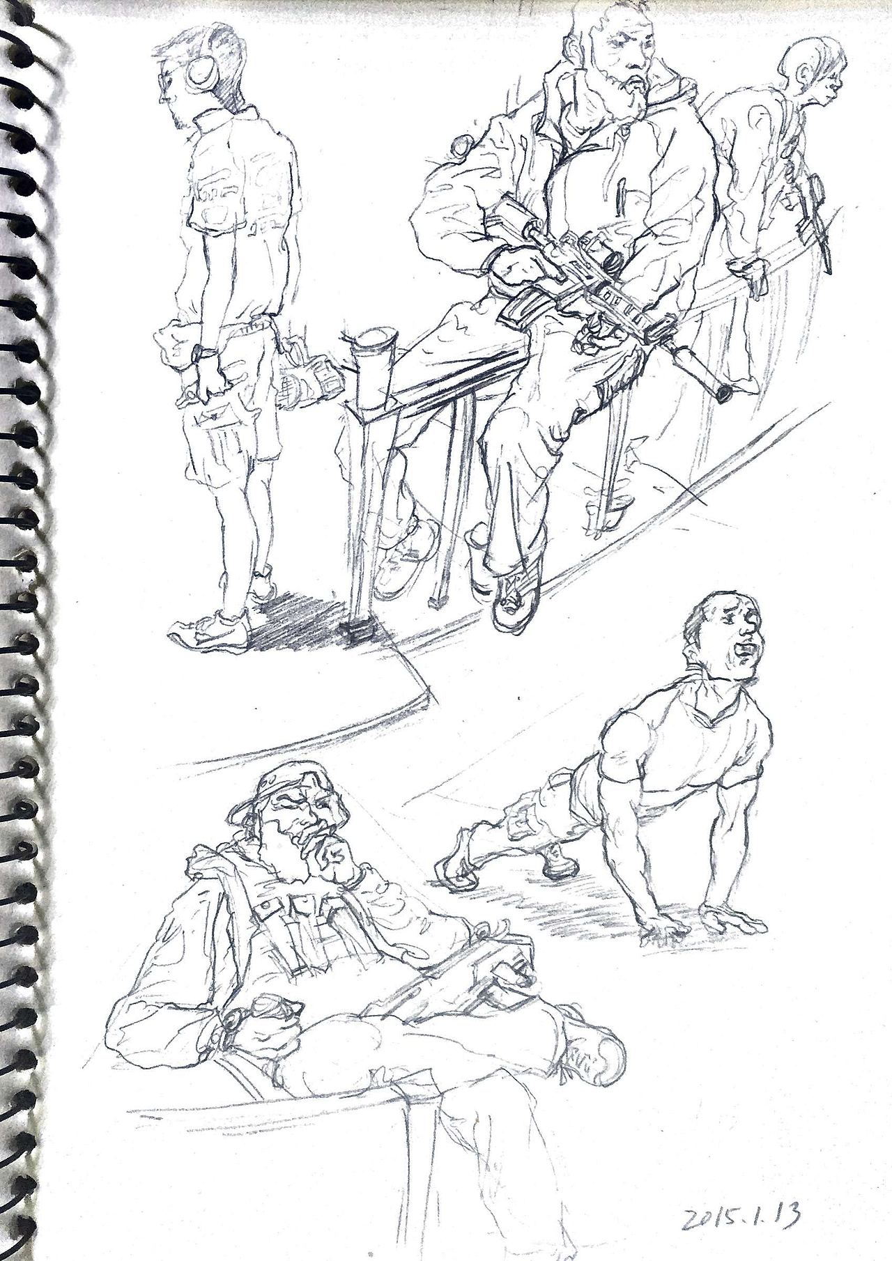 速写（图ZMjM4MDU4ODg=） - 创作习作 - 站酷设计师乌云男青年原创素材 - 站酷ZCOOL