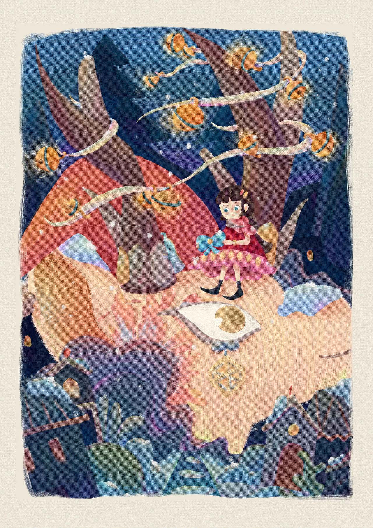 雪国梦系列（图ZMzU3ODc4MDA0） - 绘本 - 站酷设计师闲小游原创素材 - 站酷ZCOOL