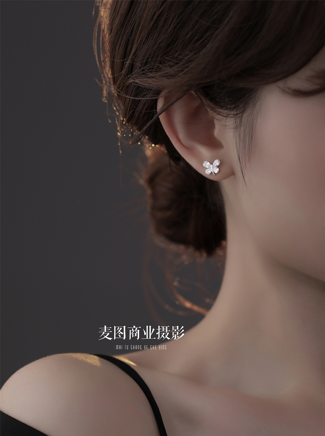 产品摄影 小众饰品耳钉项链暗黑系风格拍摄作品展示