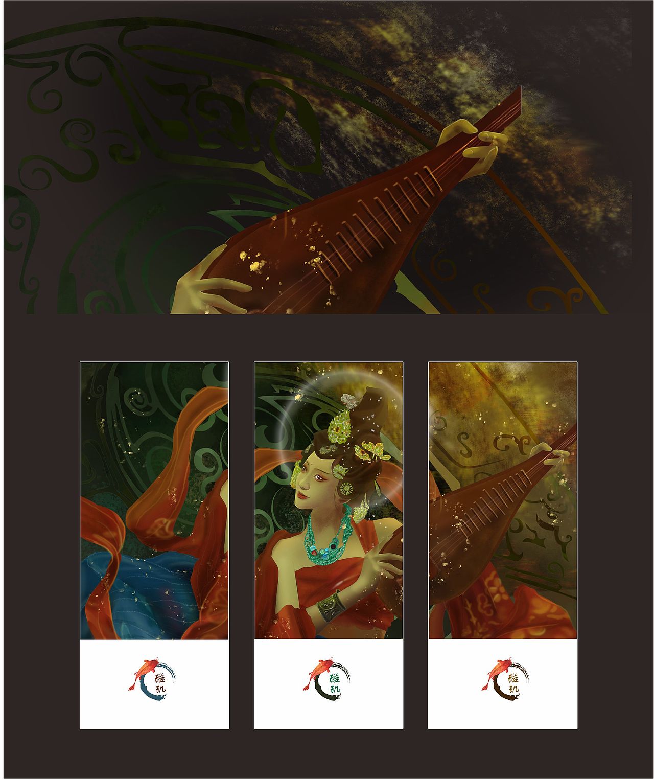 敦煌飞天习作（图ZMzI3MjM0MDMy） - 创作习作 - 站酷设计师ave旋原创素材 - 站酷ZCOOL