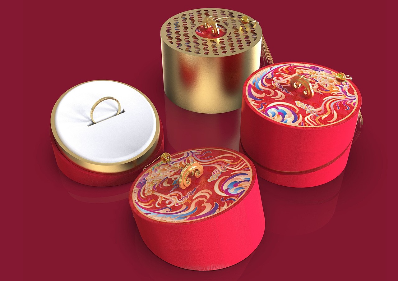 中式首饰盒设计