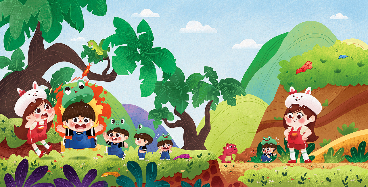 儿童绘本插图（图ZMjIxMjAxODg0） - 商业插画 - 站酷设计师PoppyLala_11原创素材 - 站酷ZCOOL