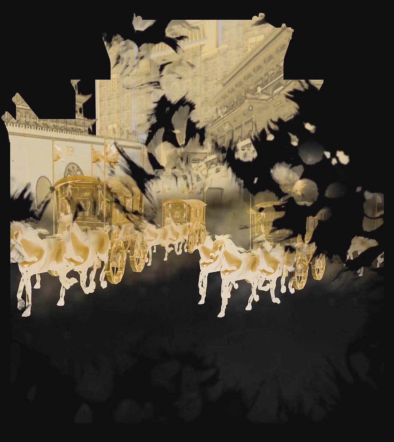 中山巨龙古玩城楼体投影秀