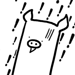 魔性小方猪第一弹微信表情包（图ZODI0NjMzODQ=） - 网络表情 - 站酷设计师bone008原创素材 - 站酷ZCOOL