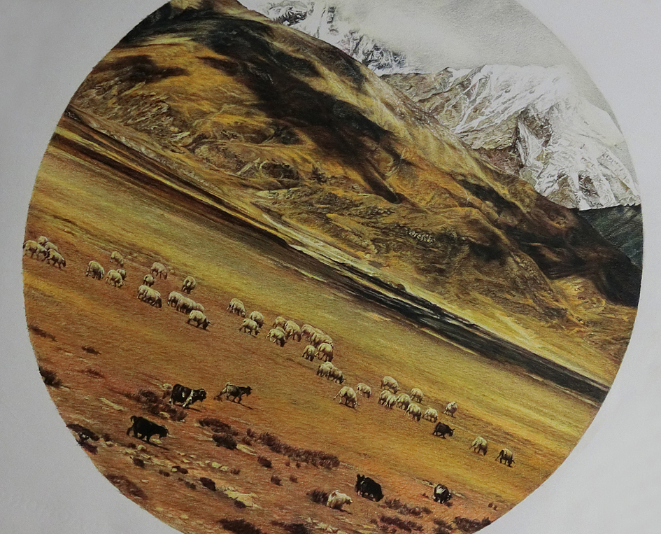 彩铅的魅力 —《心境》风景系列（图ZNzY1NTgzNTI=） - 绘画 - 站酷设计师有毒之水原创素材 - 站酷ZCOOL