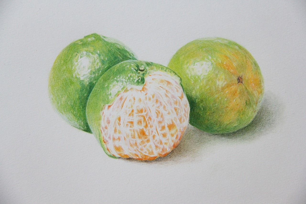 冀晓伟(云际)丶彩铅画:水果系列