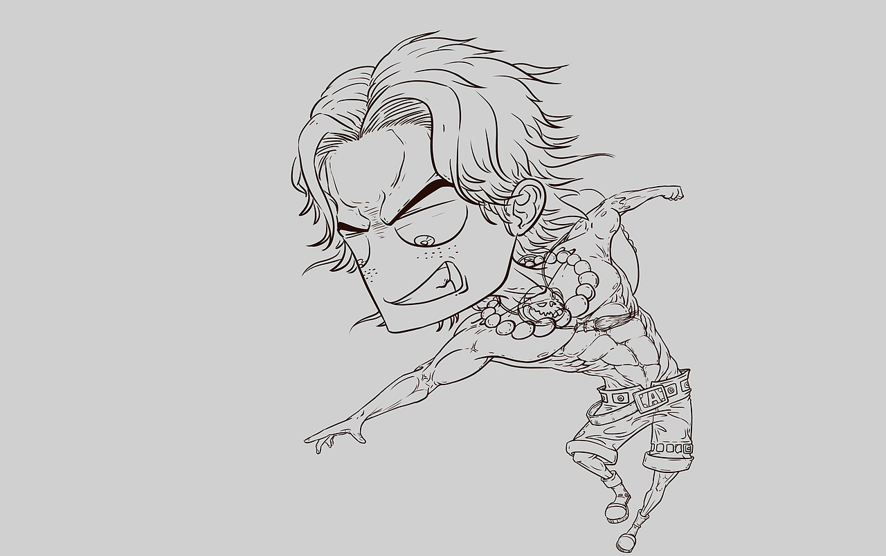 海贼王 波特卡斯D艾斯 手绘插画（图ZMTM1MzU2MDQw） - 创作习作 - 站酷设计师莫循edward原创素材 - 站酷ZCOOL