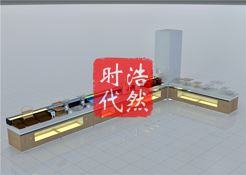 取餐台定制施工图 电路图早餐台