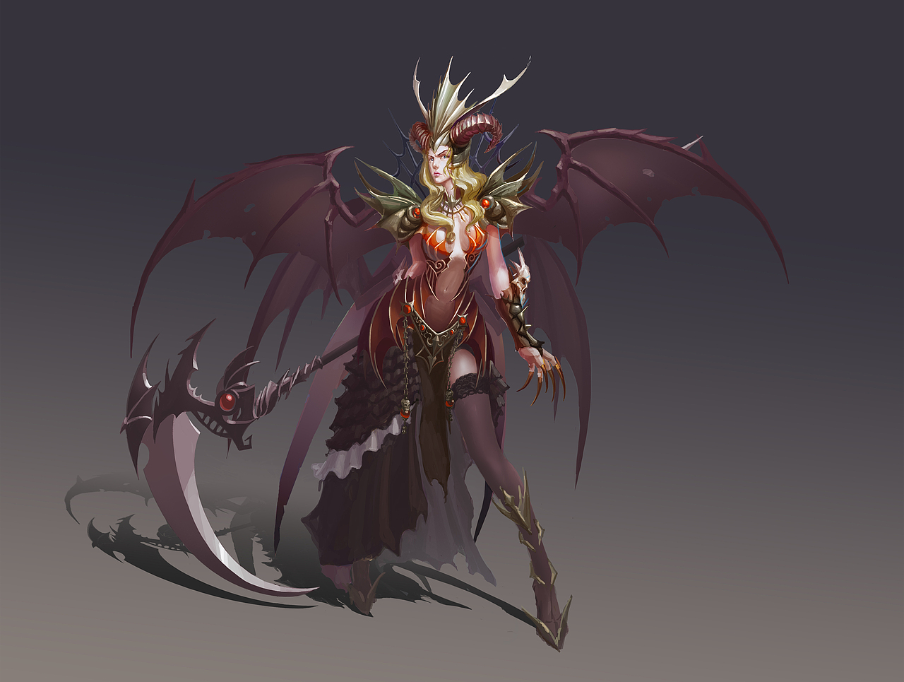 恶魔|插画|游戏原画|非常淡定的慌张 - 原创作品 - 站酷 (zcool)