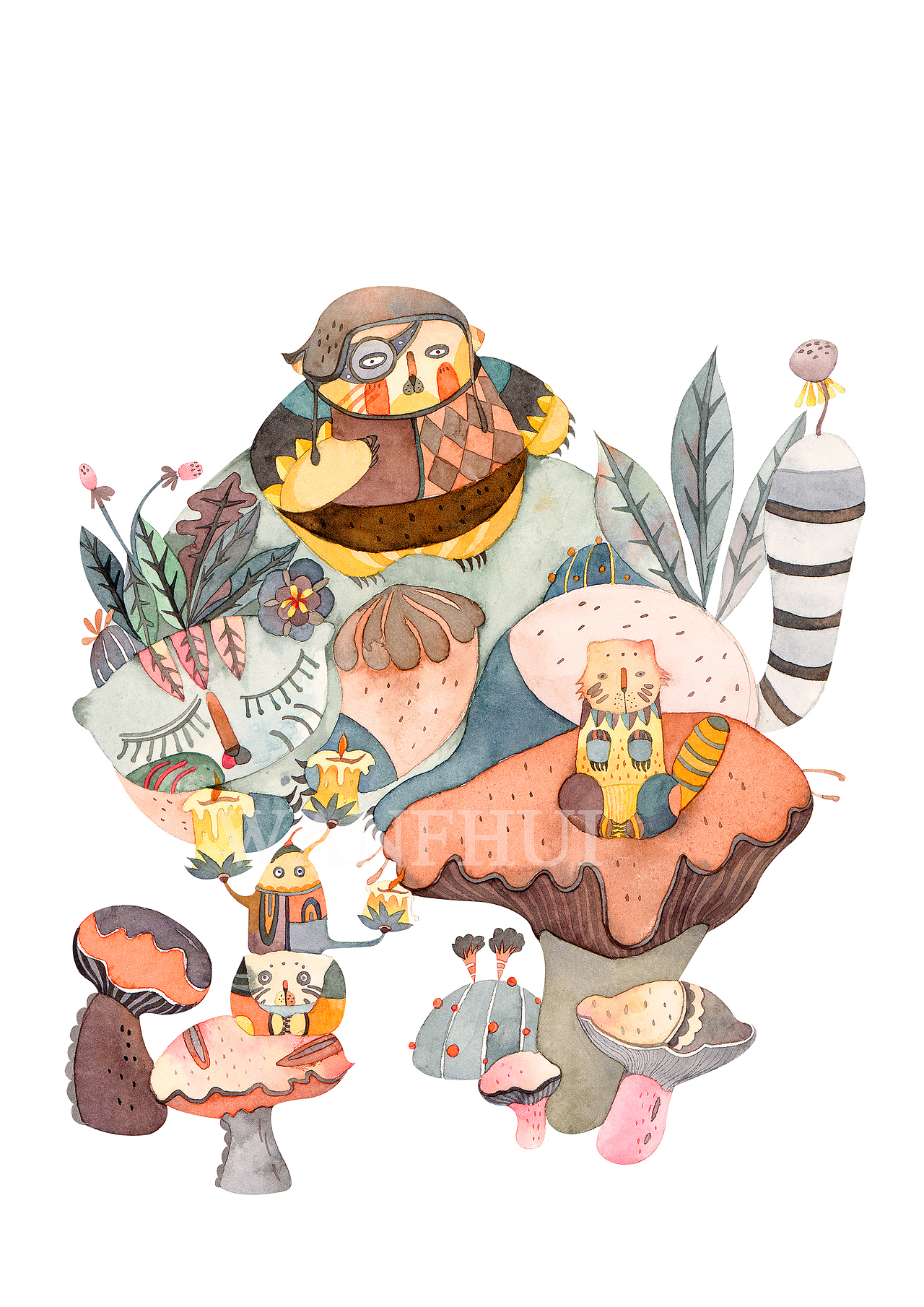 猫（图ZMTcwNTYxOTg4） - 艺术插画 - 站酷设计师糗糗WANGHUI原创素材 - 站酷ZCOOL