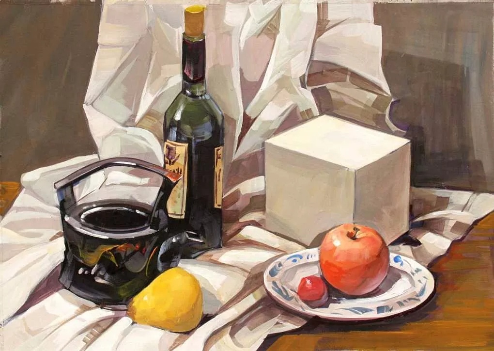 学习色彩摆块就要看他的色彩—郭振山水粉画欣赏|纯艺术|油画|新易画