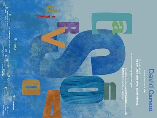 David Carson（個人主頁-ZNTI3OTIzMDQ=） - 海報 - 站酷設計師柳大大啊原創(chuàng)素材 - 站酷ZCOOL