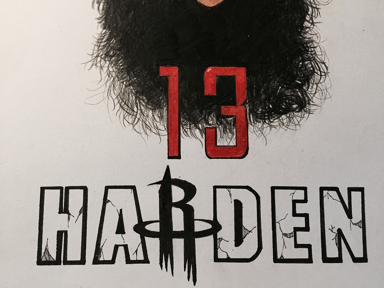 jamesharden火箭彩铅