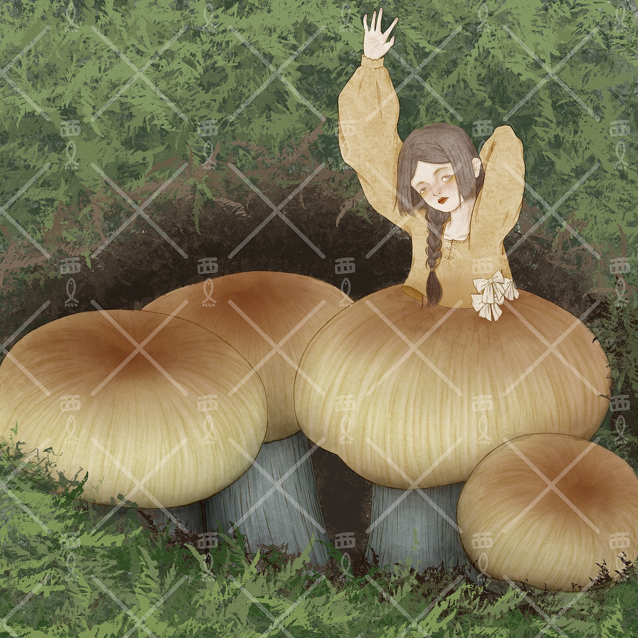 毒蘑菇杂绘（图ZMjU5MzQ3MzMy） - 创作习作 - 站酷设计师西魚E原创素材 - 站酷ZCOOL