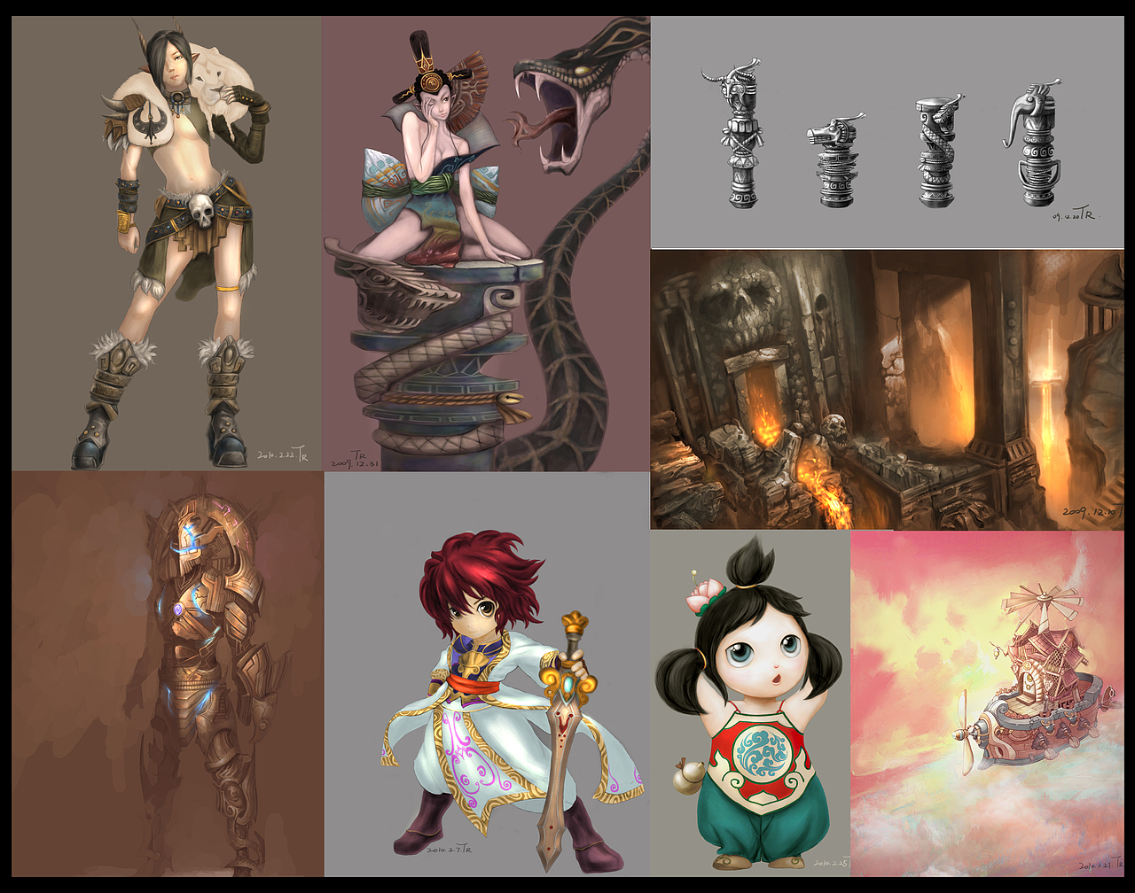 早年的一些（图ZNDYwMTc0NjQ=） - 游戏原画 - 站酷设计师九百碗原创素材 - 站酷ZCOOL