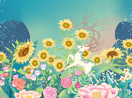 一鹿花海