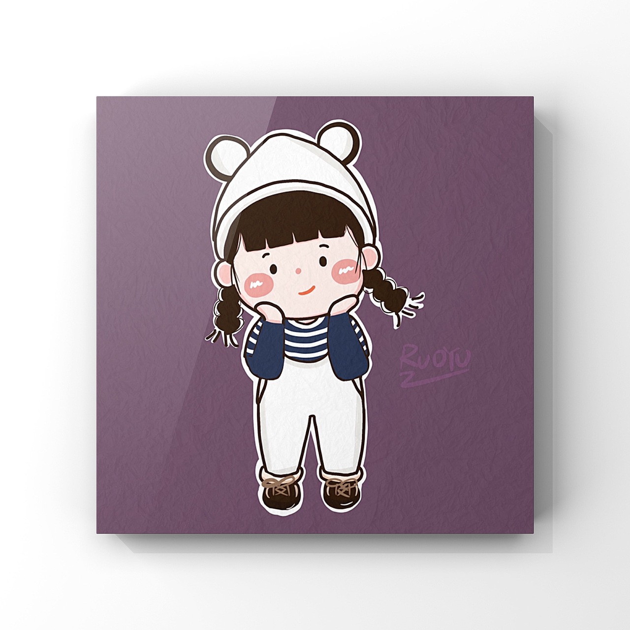 可愛穿搭插畫（圖ZMTQ2ODQ1MjY0） - 藝術(shù)插畫 - 站酷設(shè)計師愛畫畫的RUOYU原創(chuàng)素材 - 站酷ZCOOL