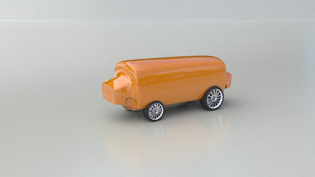 使用c4d制作的小车产品动画