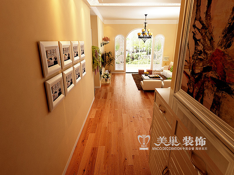 开祥御龙城86平两室两厅混搭风格装修样板间设计