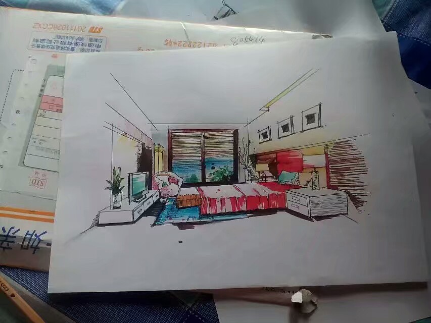手绘室内效果图