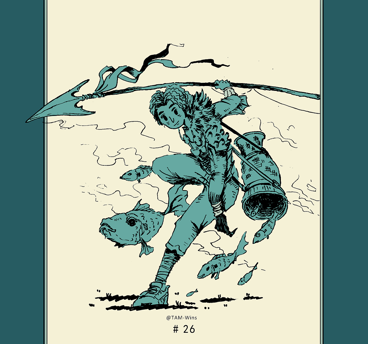100 series of small illustrations in 2018 #24-31