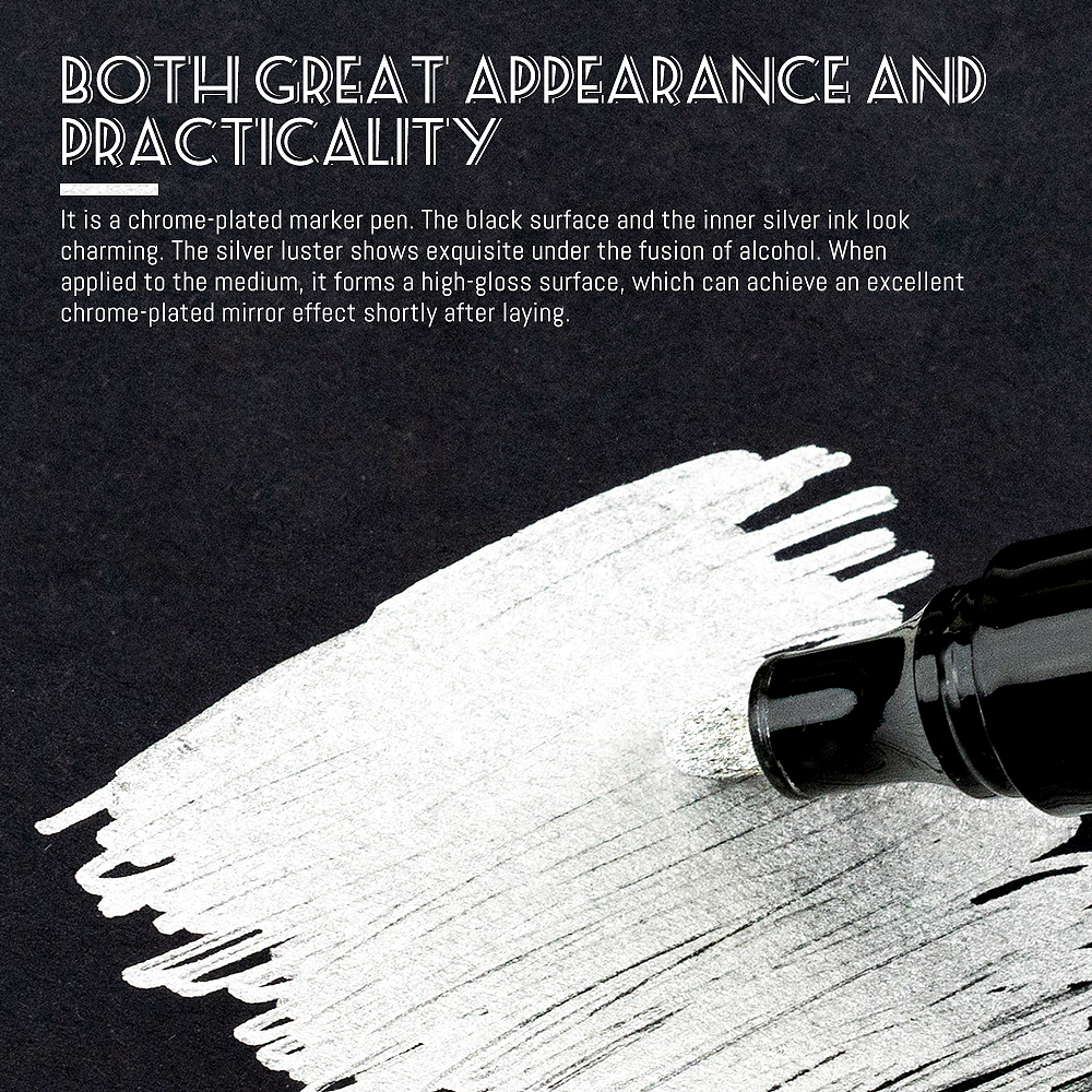 亚马逊镀铬马克笔产品图