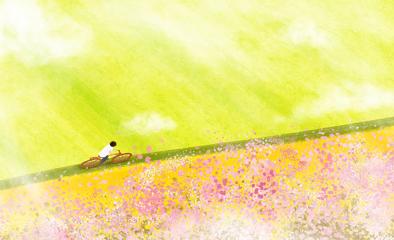 春天（图ZMTA3MzEzMjI4） - 艺术插画 - 站酷设计师印记漫书原创素材 - 站酷ZCOOL