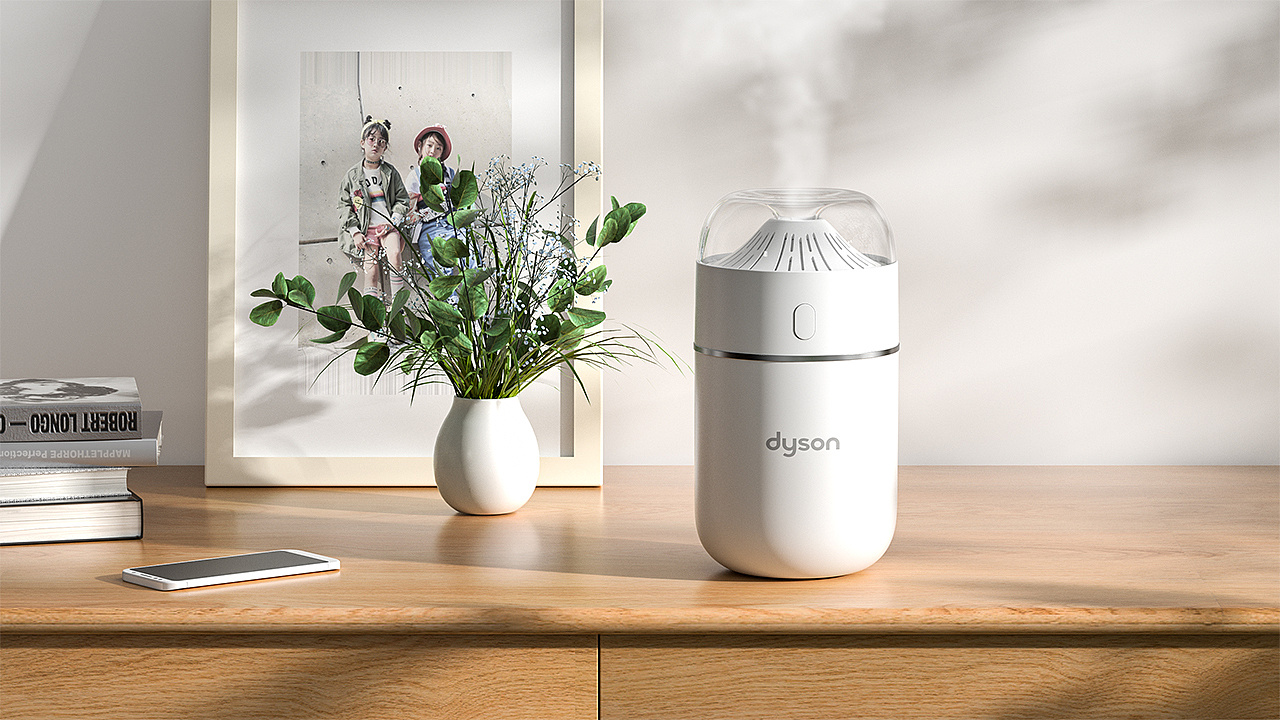 加湿器场景视觉渲染练习|三维|产品|天好蓝rlj - 原创作品 - 站酷