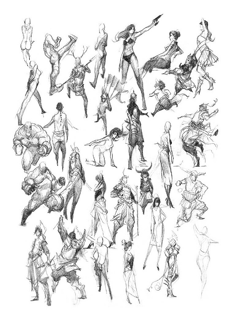 人体动态练习图之除草