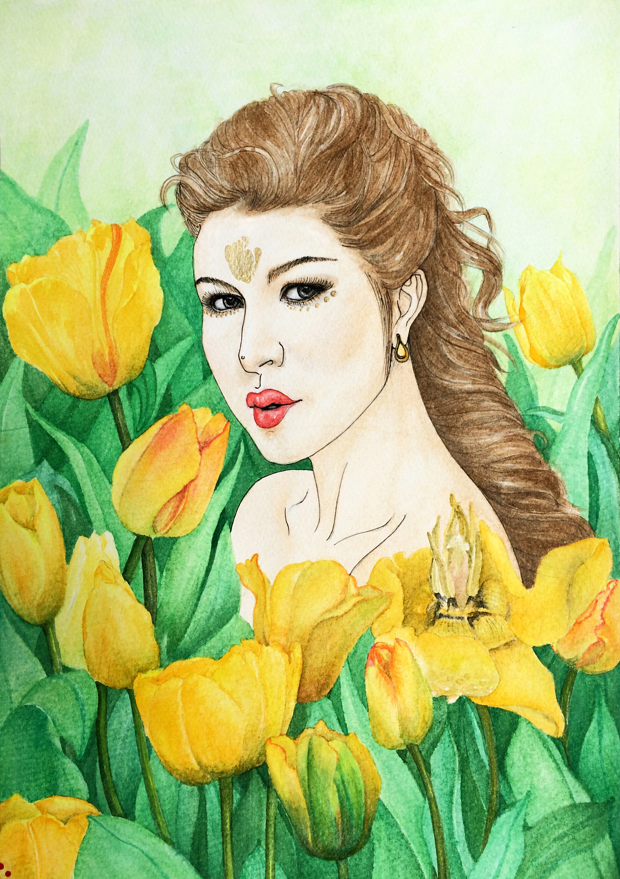 十二月系列插画#世界花后