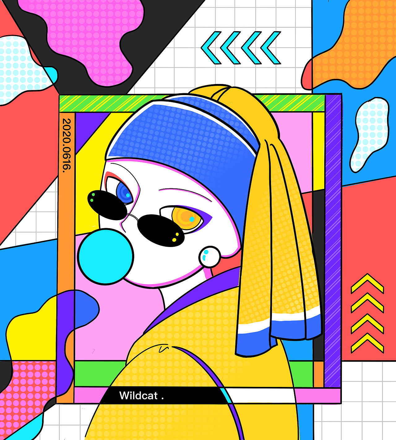 波普风 名画转插画 系列