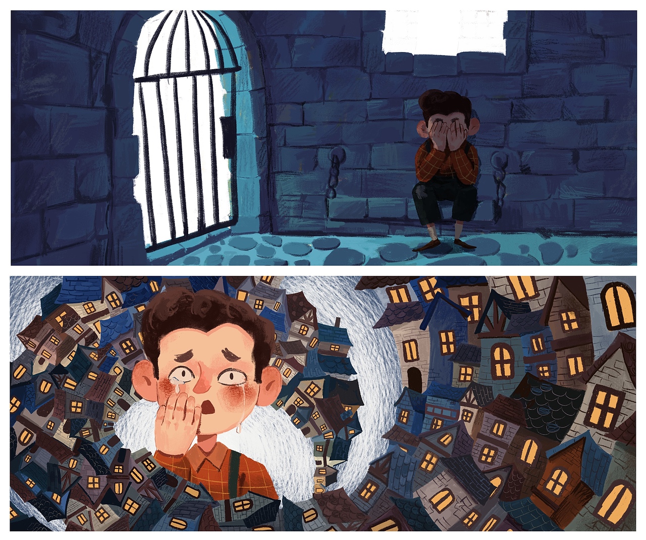 原创绘本故事《开心国》（图ZMzczMDk0MjMy） - 绘本 - 站酷设计师拿颇里原创素材 - 站酷ZCOOL